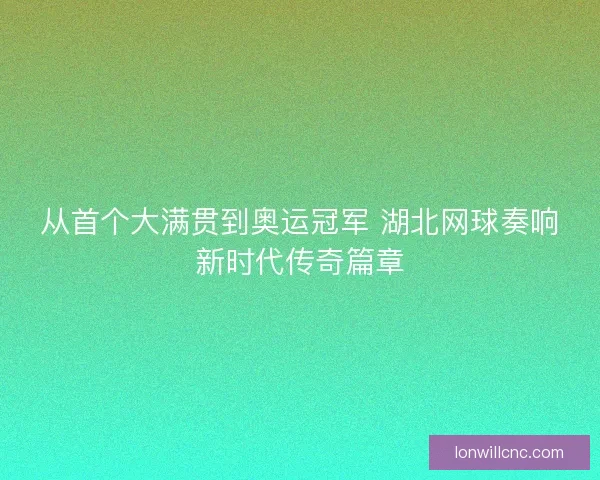 从首个大满贯到奥运冠军 湖北网球奏响新时代传奇篇章 从首个大满贯到奥运冠军 湖北网球奏响新时代传奇篇章